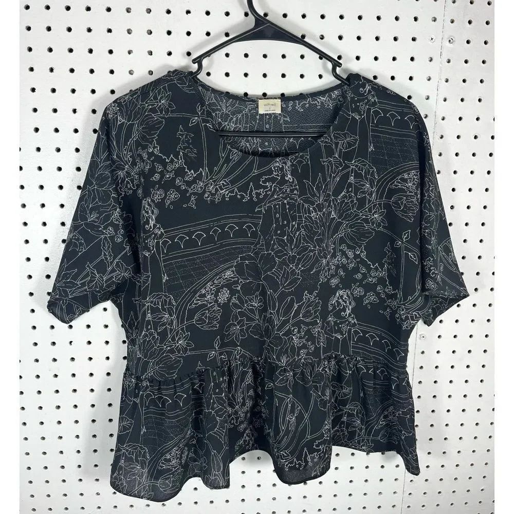 Wilfred Aritzia peplum top